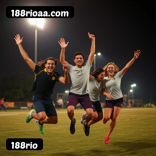 App 188rio para iOS e Android — interface mobile, login biométrico e PIX integrado
